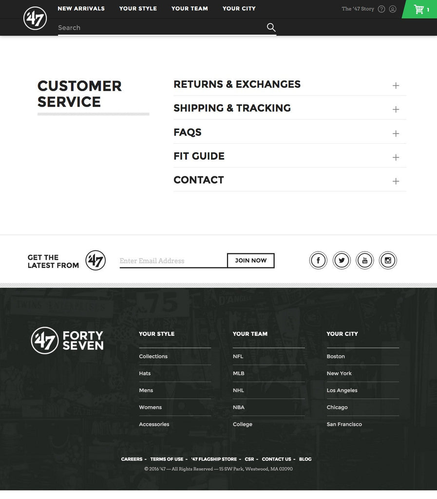 47 Brand - About Page Design