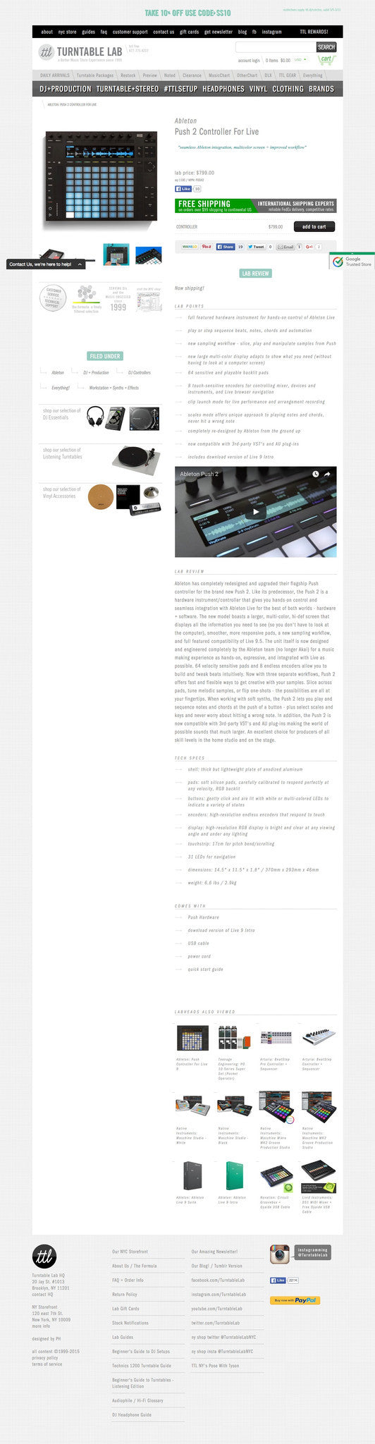 Turntable Lab - Product Page Design
