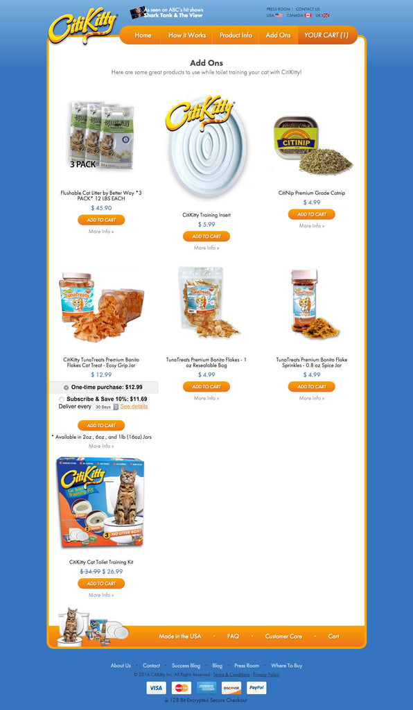 CitiKitty - Collection Page Design