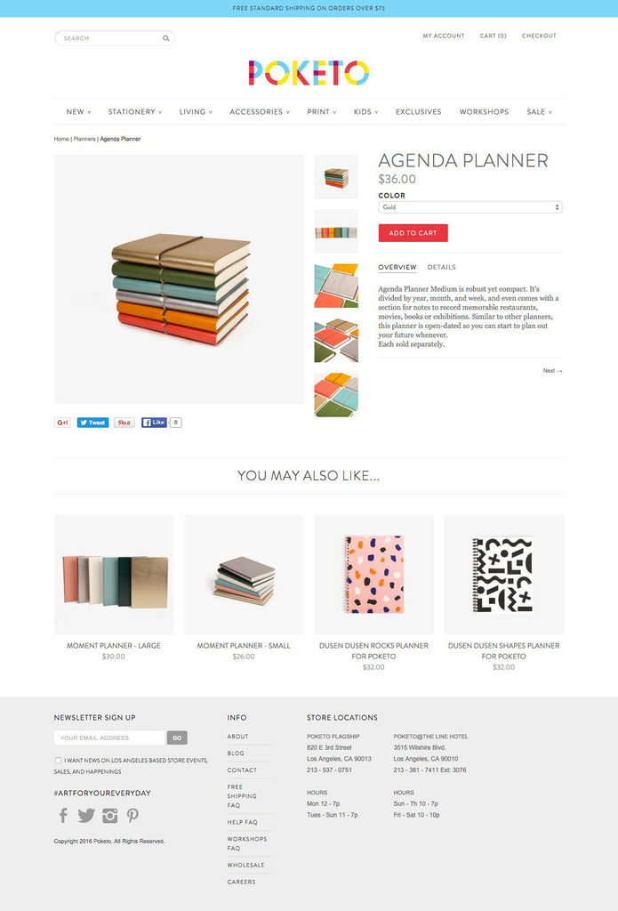 Poketo - Product Page Design