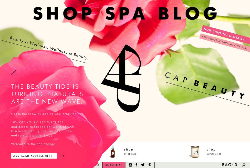 Cap - Home Page Design