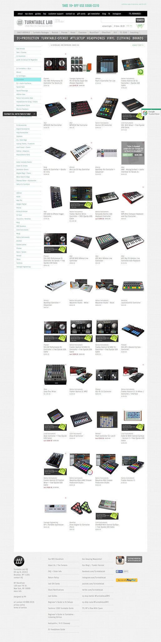 Turntable Lab - Collection Page Design