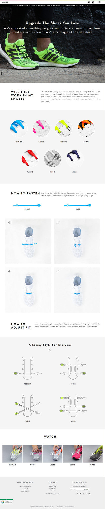 Hickies - Collection Page Design