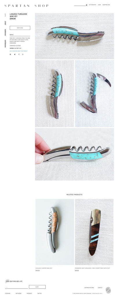 Spartan Shop - Product Page Design