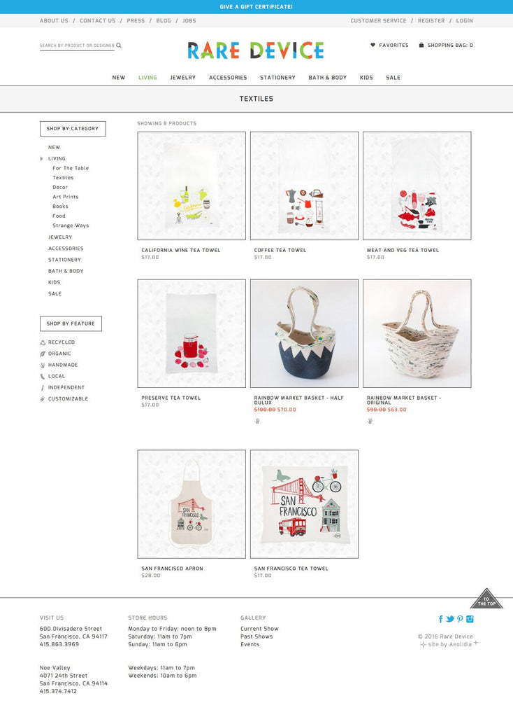 Rare Device - Collection Page Design