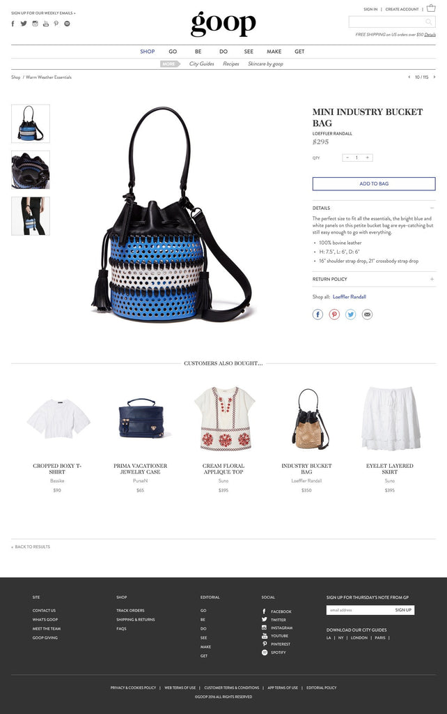 Goop - Product Page Design