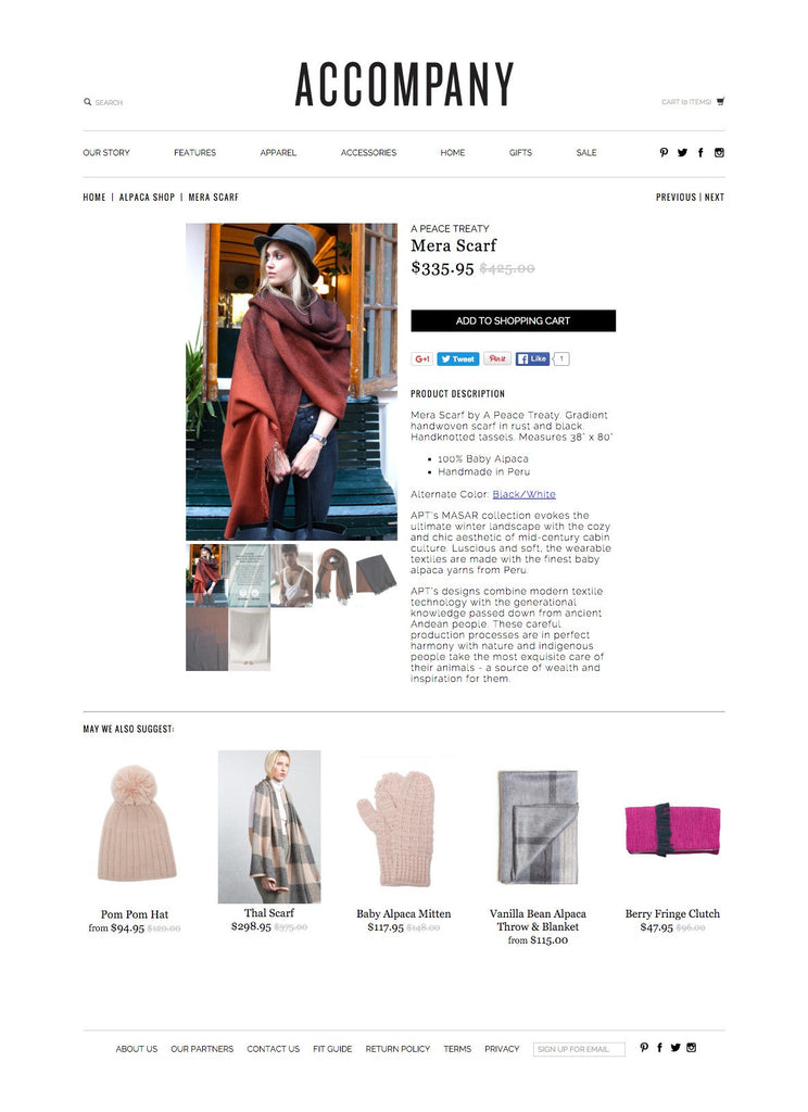 Accompany - Product Page Design