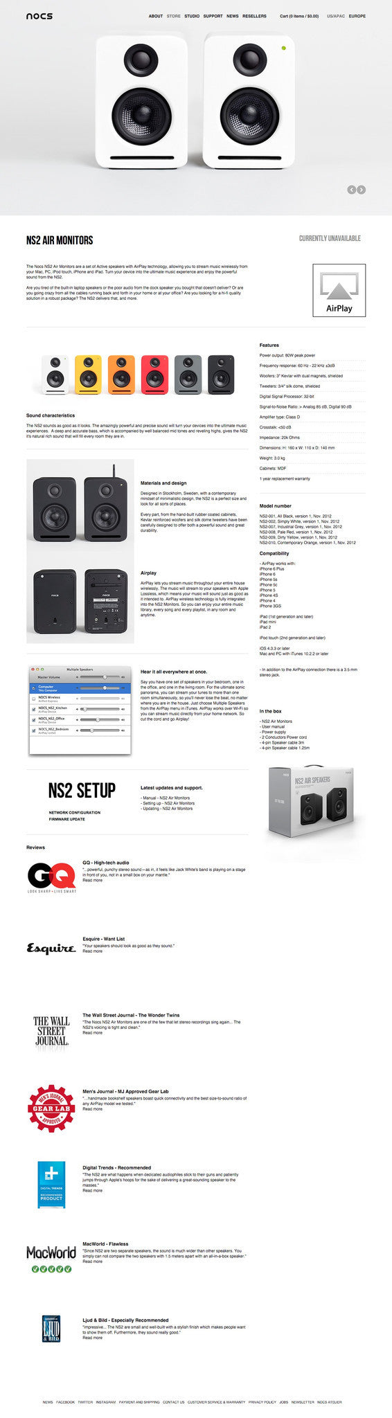 Nocs - Product Page Design