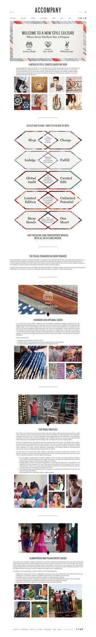 Accompany - About Page Design