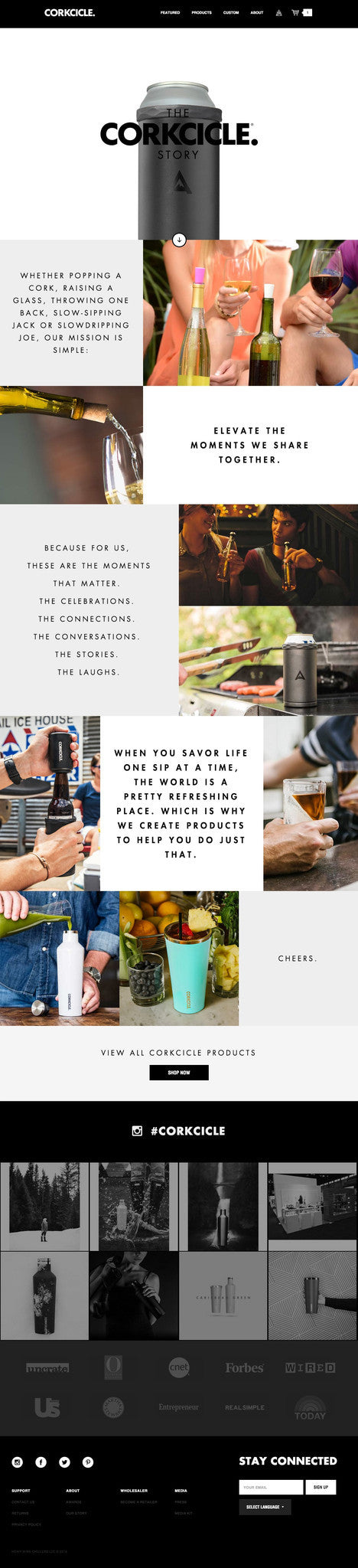 Corkcircle - About Page Design