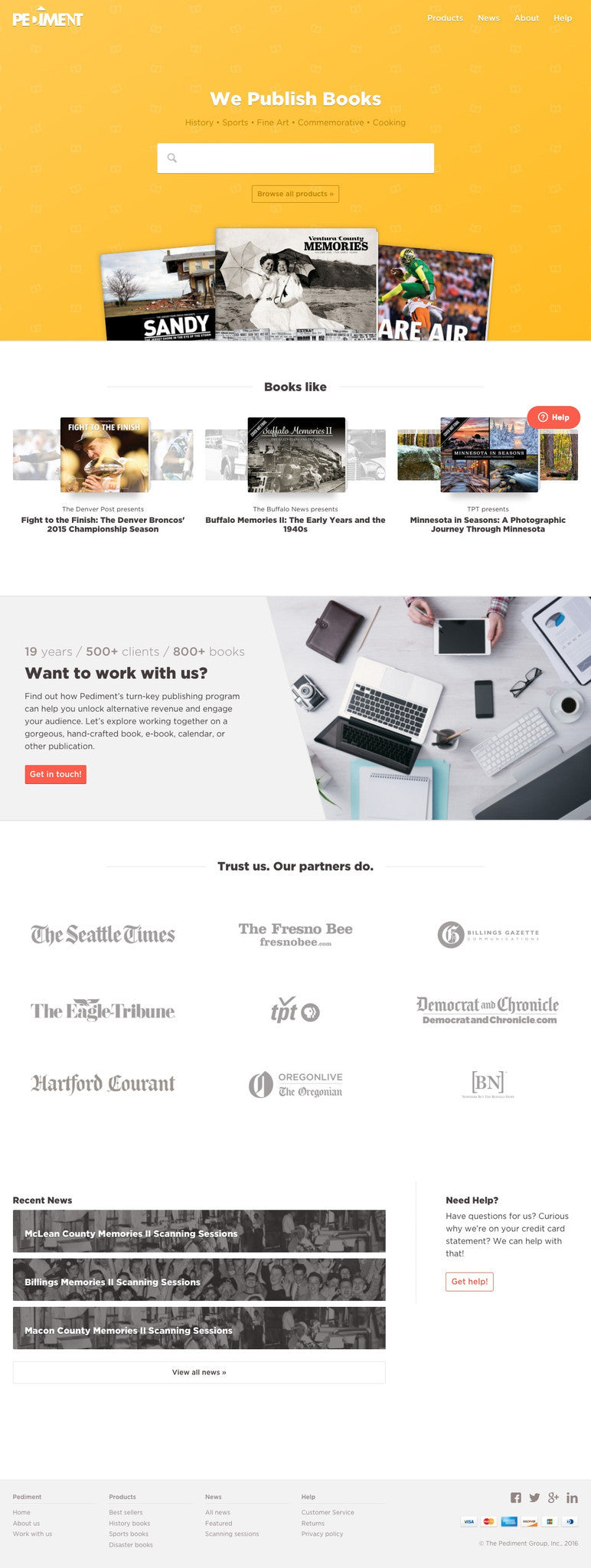 Pediment - Home Page Design