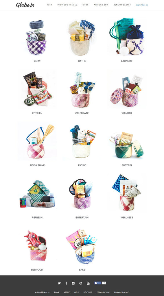 Globe In - Collection Page Design