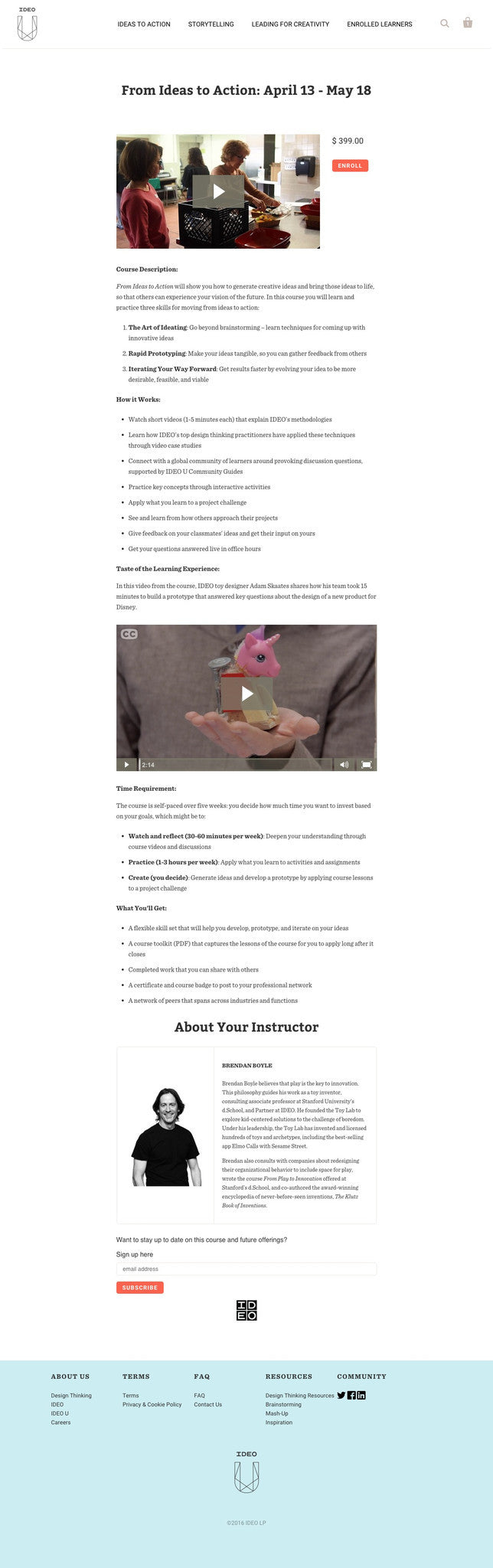 Ideo U - Product Page Design