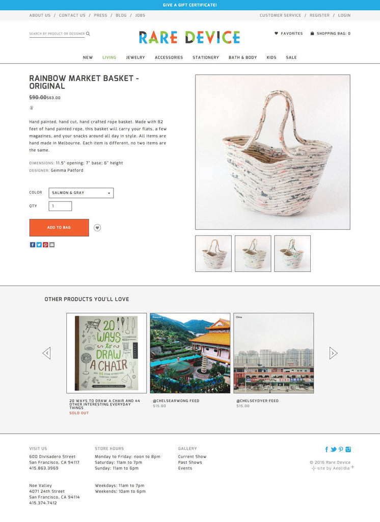 Rare Device - Product Page Design