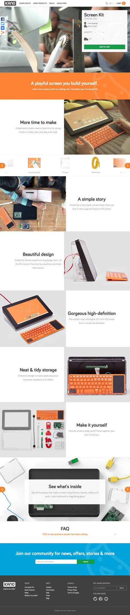 Kano - Product Page Design