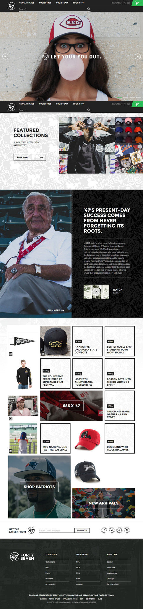 47 Brand - Home Page Design