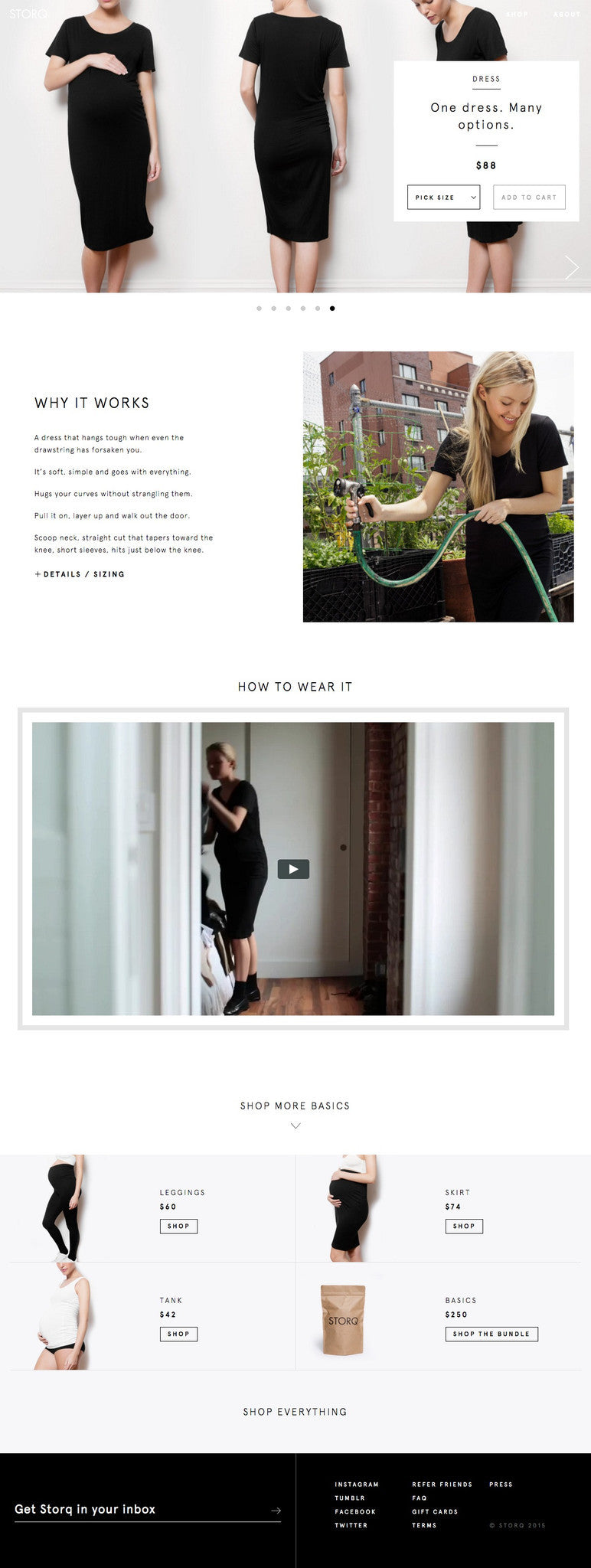 Storq - Product Page Design