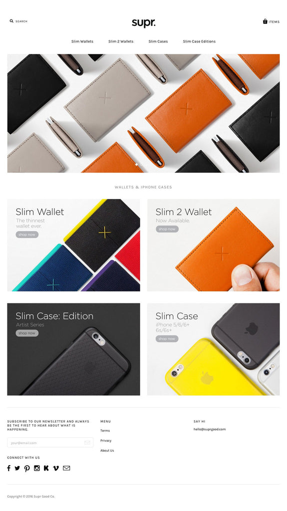 Supr. - Home Page Design