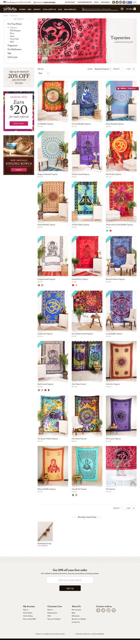 Sivana - Collection Page Design