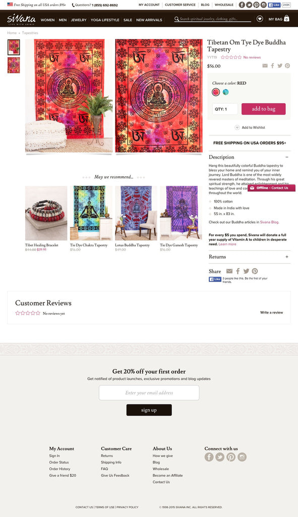 Sivana - Product Page Design