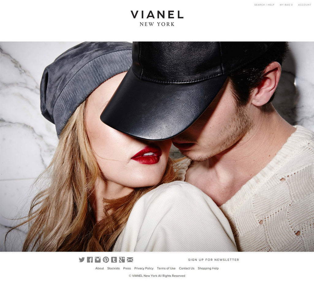 Vianel New York - Home Page Design