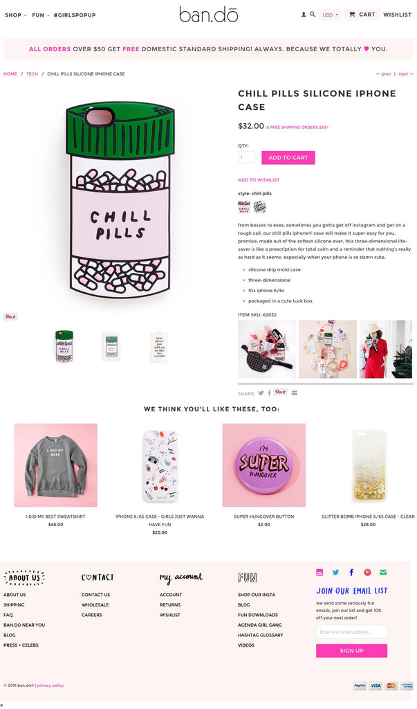 ban.do - Product Page Design