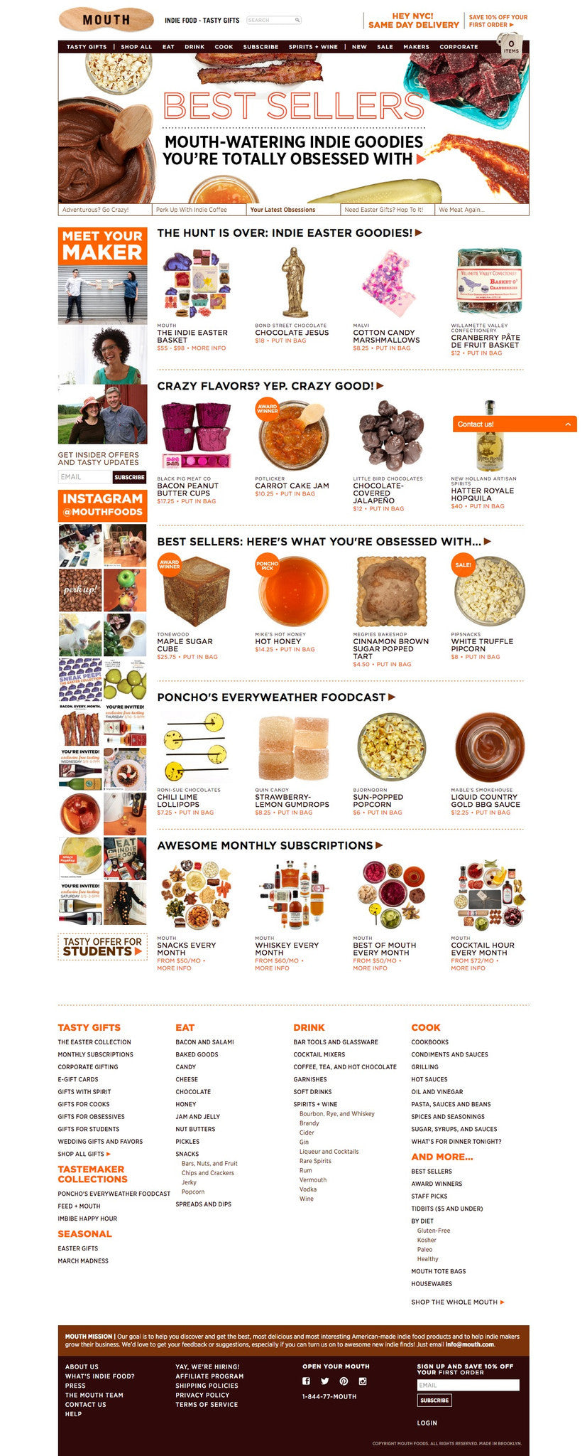 Mouth - Home Page Design